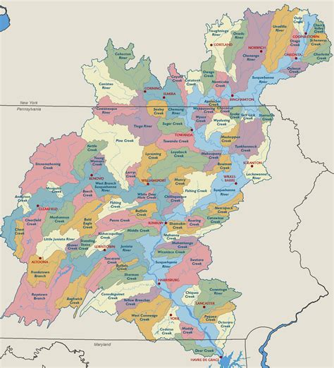 Susquehanna Atlas Major Watersheds