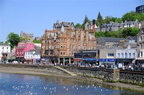 The beautiful city of Oban editorial stock image. Image of coastal ...