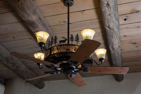 Cedarcrest Chandelier Ceiling Fan – Rustic Lighting and Fans