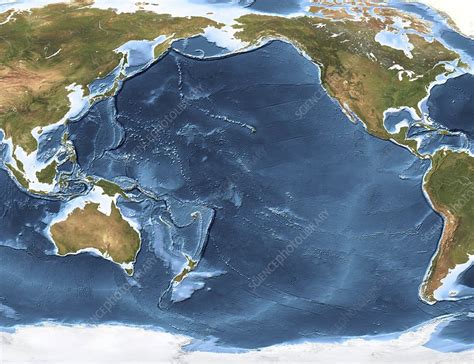Pacific Ocean Underwater Map