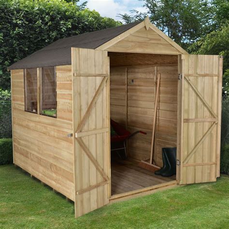 8x6 Forest Apex roof Overlap Wooden Shed | Departments | DIY at B&Q