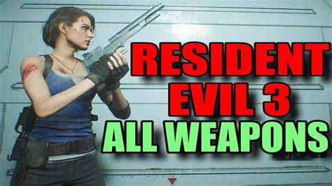 Resident Evil 3 - All Weapons + All Weapon Upgrades [PC 1440P] - YouTube