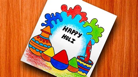 Holi Special Drawing || How To Draw Holi Festival Step By Step|| Holi ...