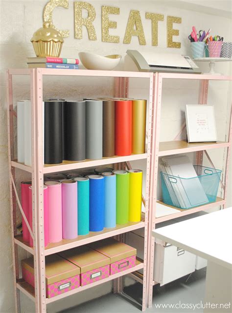 Inexpensive Craft Room Shelving - | Craft room shelves, Room organization, Dream craft room