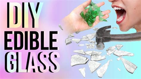 DIY EDIBLE GLASS!! | JENerationDIY - YouTube