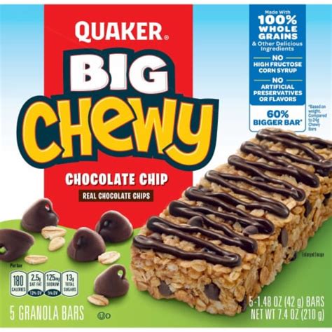 Quaker® Chewy Chocolate Chip Granola bars, 5 ct - Pick ‘n Save