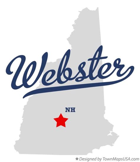 Map of Webster, NH, New Hampshire