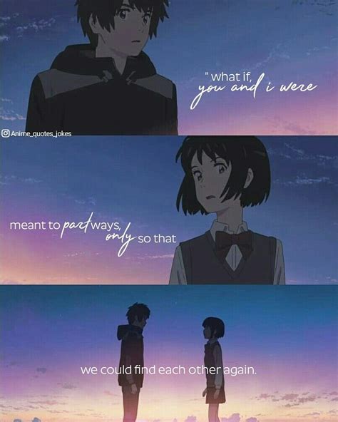 Kimi no na wa your name anime quotes animequotes | Your name anime, Anime love quotes, Anime