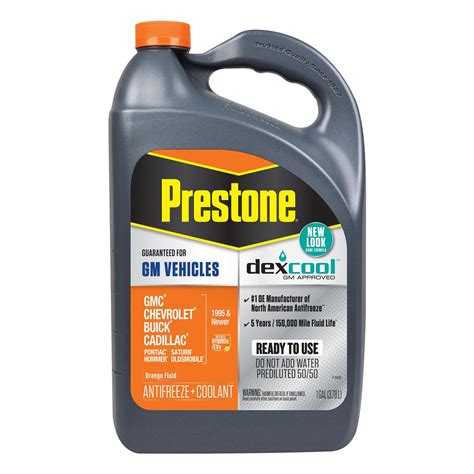 Prestone Antifreeze/Coolant Domestic Orange 50/50 Premixed 1 Gallon