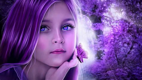 Purple Girl Wallpapers - Wallpaper Cave