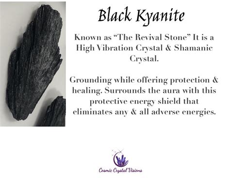 5 Black Kyanite|$19.95 | Crystals, Spiritual crystals, Crystal healing stones