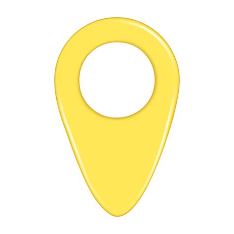 Premium Vector | Realistic 3d yellow location map pin gps pointer marker decorative 3d element ...