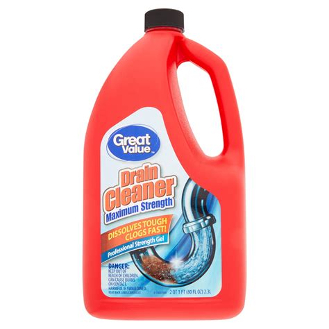 Great Value Professional Strength Drain Clog Remover Gel, 80 fl oz - Walmart.com