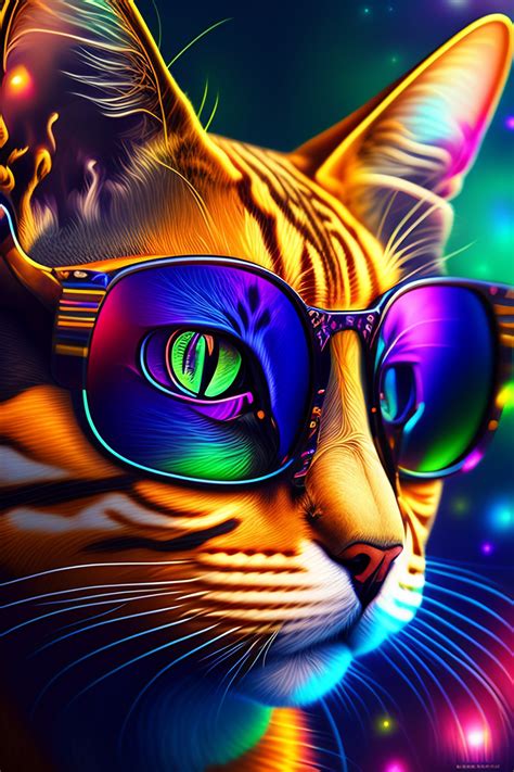 Psychedelic Cat Wallpapers - Top Free Psychedelic Cat Backgrounds ...