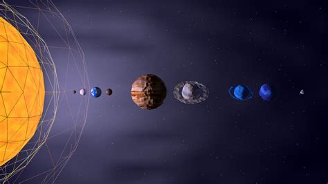 solar system | Low Poly solar system www.ineedair.org | Philippe Put | Flickr