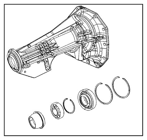 Dodge Ram 2500 Housing. Transmission rear extension - 52120081AA ...