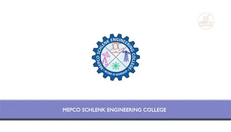 Mepco Schlenk Engineering College Applications are invited from ...