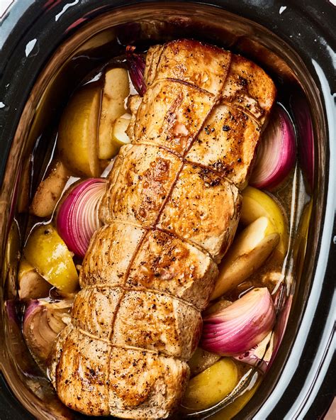 Slow Cooker Pork Loin Roast With Vegetables - foodrecipestory