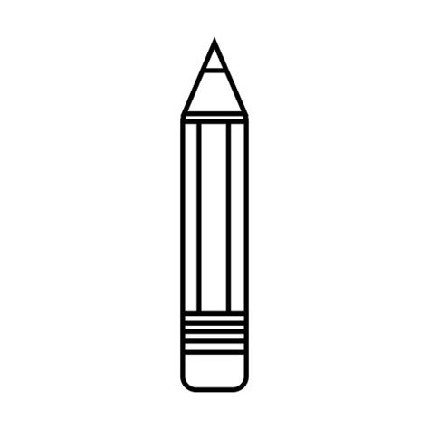 line pencil school tool object design 657808 Vector Art at Vecteezy