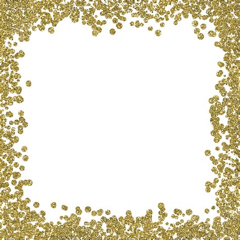 Frame clipart gold glitter, Frame gold glitter Transparent FREE for ...