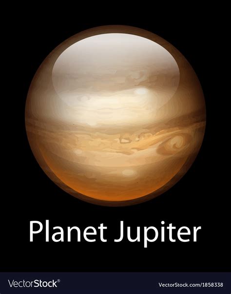 Planet jupiter Royalty Free Vector Image - VectorStock