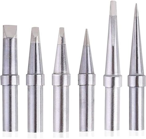 Solder Tips 6pcs for Weller ET Soldering Iron, Tips for WES51/50,WESD51,PES51 / 50,WE1010NA ...