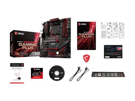 MSI PERFORMANCE GAMING B450 GAMING PLUS AM4 ATX AMD Motherboard ...