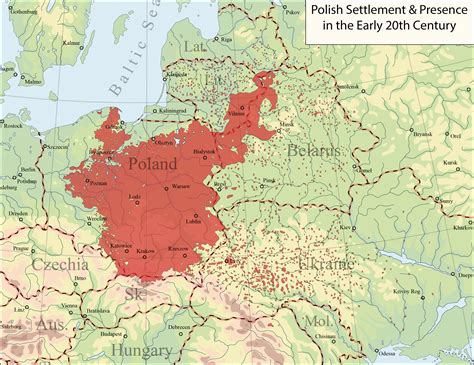 Polish settlement and presence in Eastern Europe in the early 20th ...