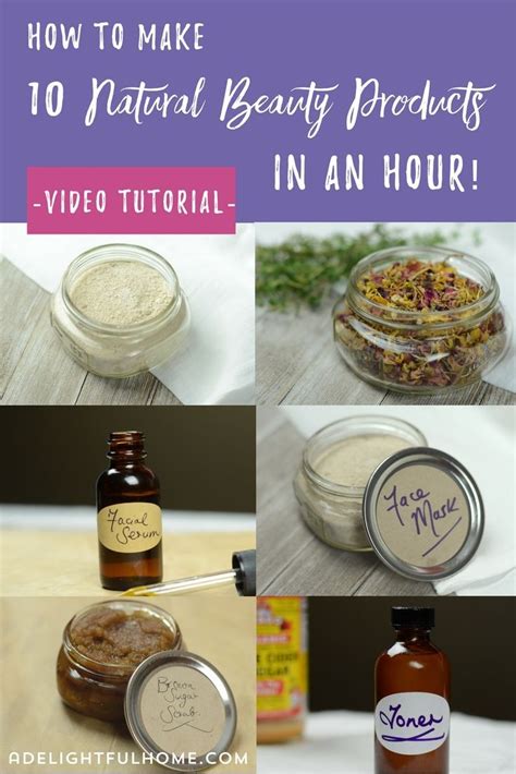 Make 10 Natural DIY Beauty Products in an Hour | Beauty recipe, Diy ...