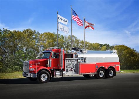 Pierce Fire Truck - Peterbilt 367 6x4 Elliptical Tanker delivered to Medford Township - FSS