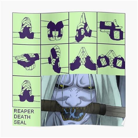 "Reaper Death Seal Hand Signs" Poster for Sale by GamerArtist | Redbubble