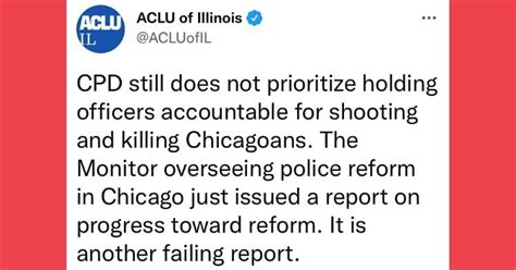 ACLU of Illinois Responds to Monitor’s Fifth Report on Progress in the ...