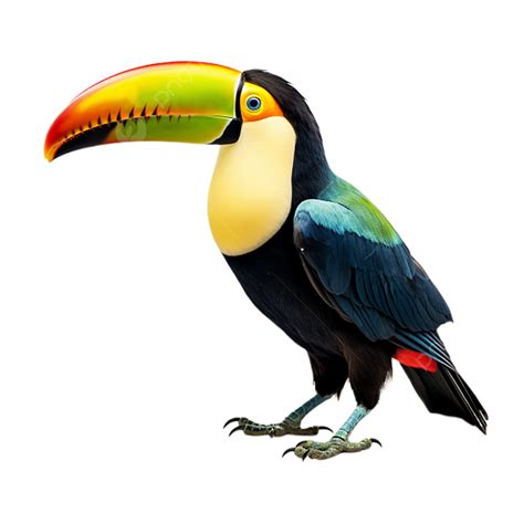 Colorful Toucan Portrait Transparent Background, Toucan Bird, Bird ...