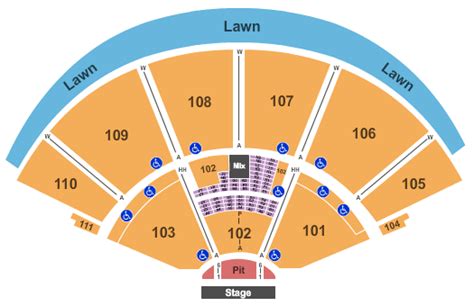 Cynthia Woods Mitchell Pavilion Seating Chart | Cynthia Woods Mitchell Pavilion | Woodlands, Texas