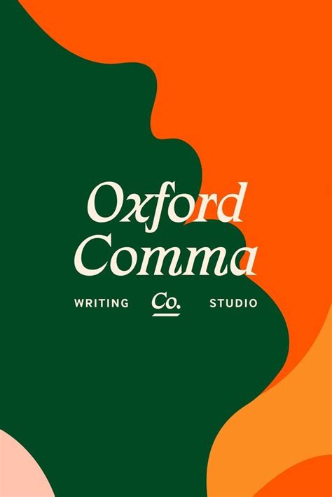 Copywriting Logo Design for Oxford Comma Co. | Colorful Logo Design Inspiration | Logo Ins ...