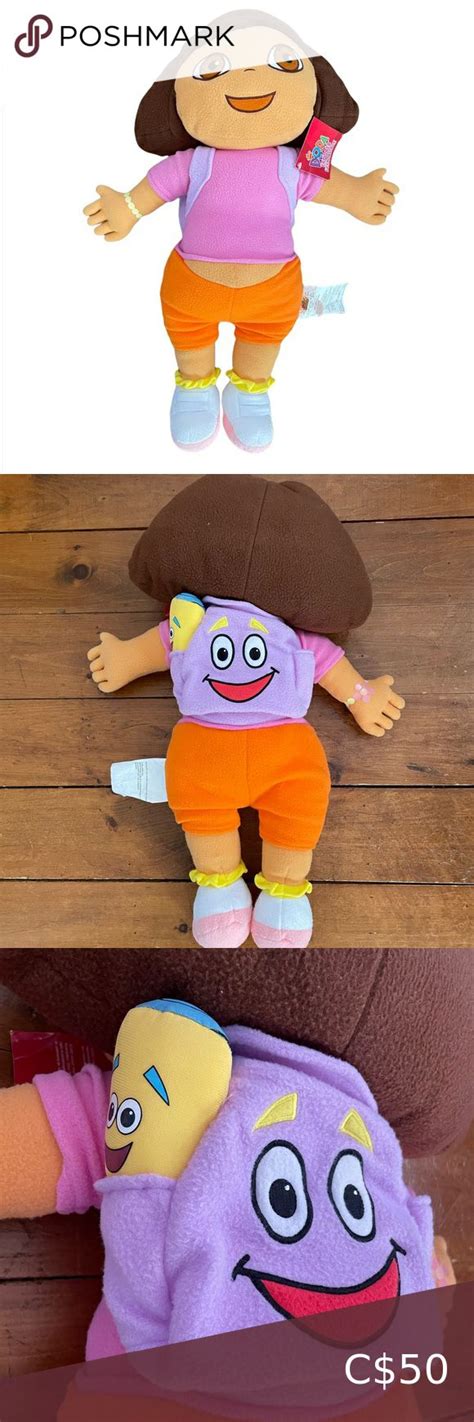 Huge 26” Dora the Explorer Pillow Plush Toy with Backpack and Map | Dora the explorer, Plush toy ...