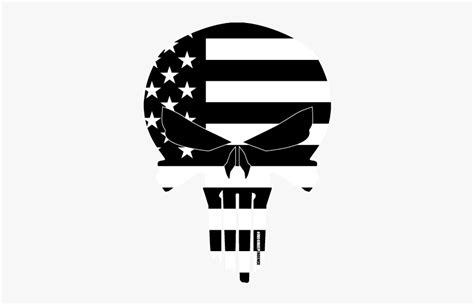 Punisher Logo American Flag, HD Png Download - kindpng