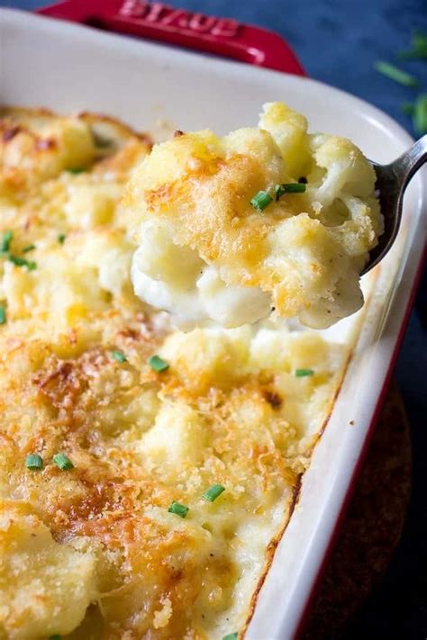 baked cauliflower au gratin