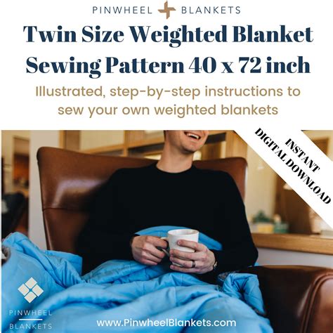 Twin Size Weighted Blanket Sewing Pattern: Illustrated Step-by-step ...