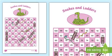 Editable snakes and ladders template - avavica