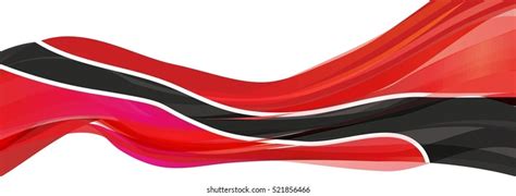 Red Flag Black Stripe Republic Trinidad Stock Illustration 521694844 | Shutterstock