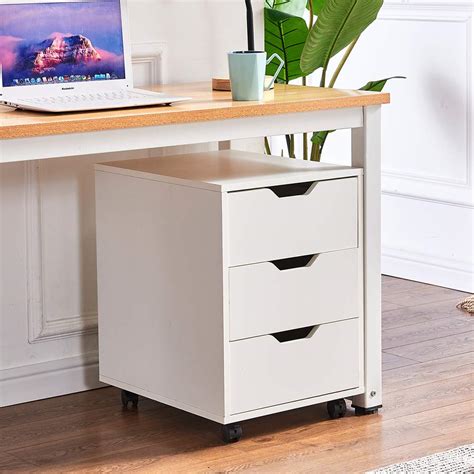 Buy BonChoice Mobile File Cabinets Pedestal Office Wood Filing Cabinet ...