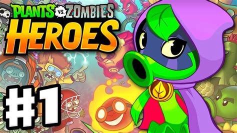 Plants vs. Zombies: Heroes - Gameplay Walkthrough Part 1 - Green Shadow Hero & Intro! (iOS ...