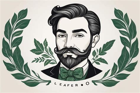 Premium Photo | Bearded hipster barber logo vector