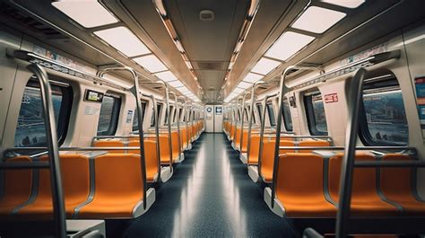 Premium AI Image | Metro train interior