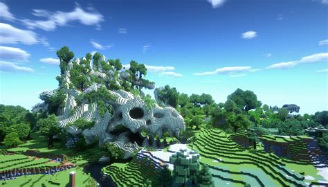 Mountain of dragon fossils : r/Minecraft