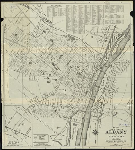 Map of the cities of Albany and Rensselaer, New York - Norman B. Leventhal Map & Education Center