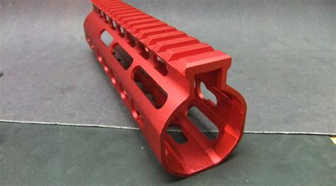 7″ Inch AR15 AR-15 AR Ultra Light Slim Anodized RED KEYMOD Free Float ...