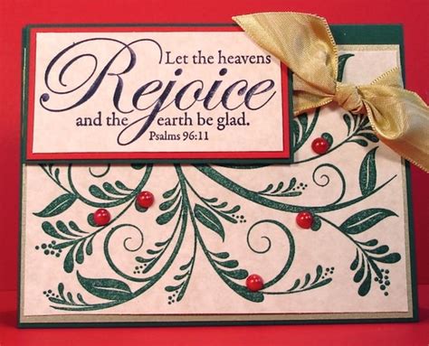 Christmas Card with Psalms Scripture Greenery and by AnnDesigned