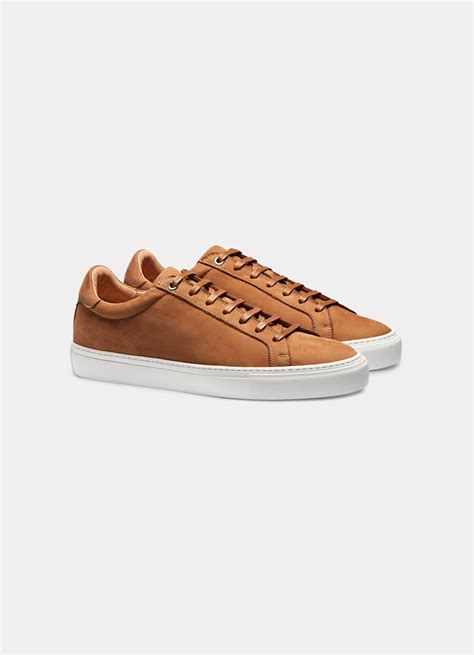 Light Brown Sneakers | Calf Suede | Suitsupply Online Store